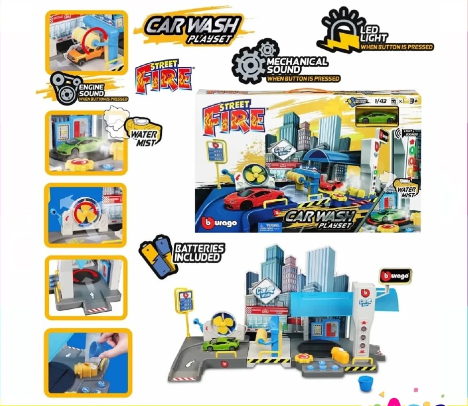Car Wash Playset — Street Fire