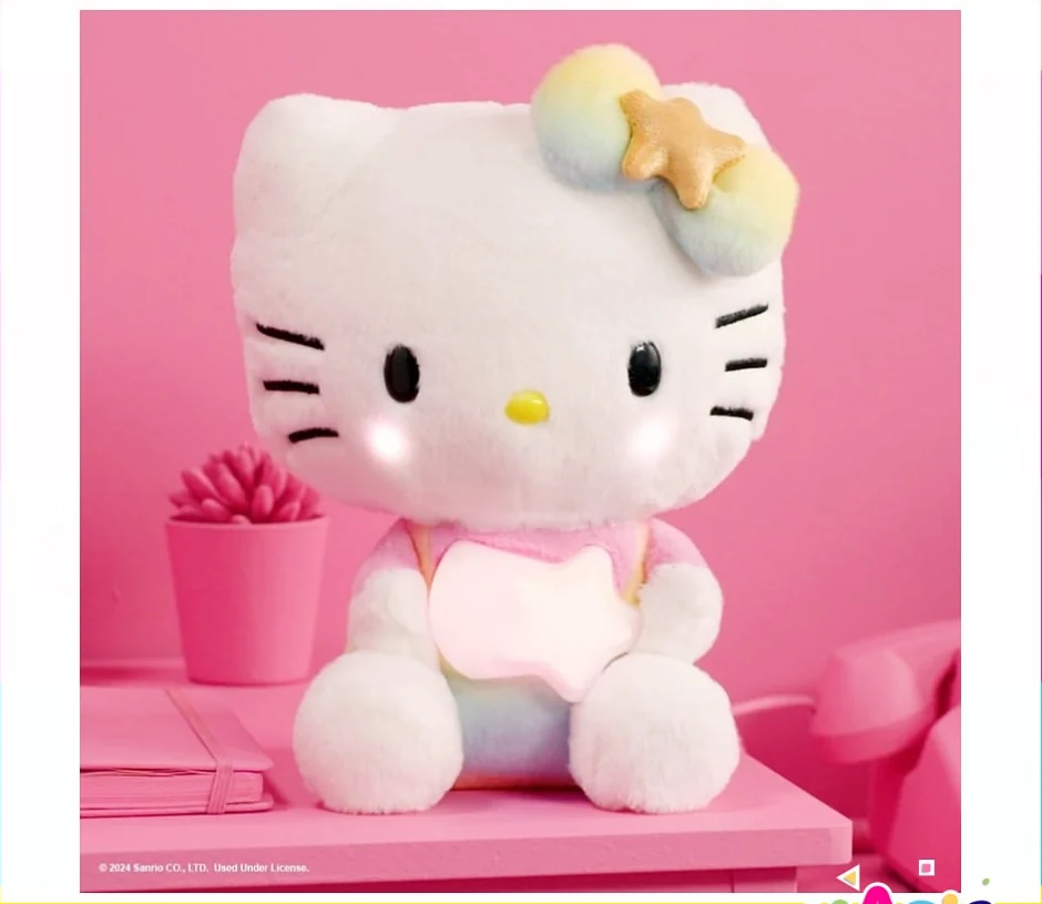 Peluche Hello Kitty Luces Arcoíris