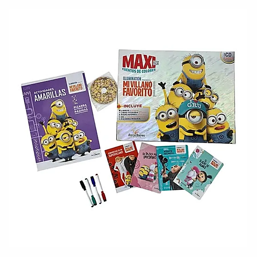 Mi Villano Favorito — set de libros y útiles Minions